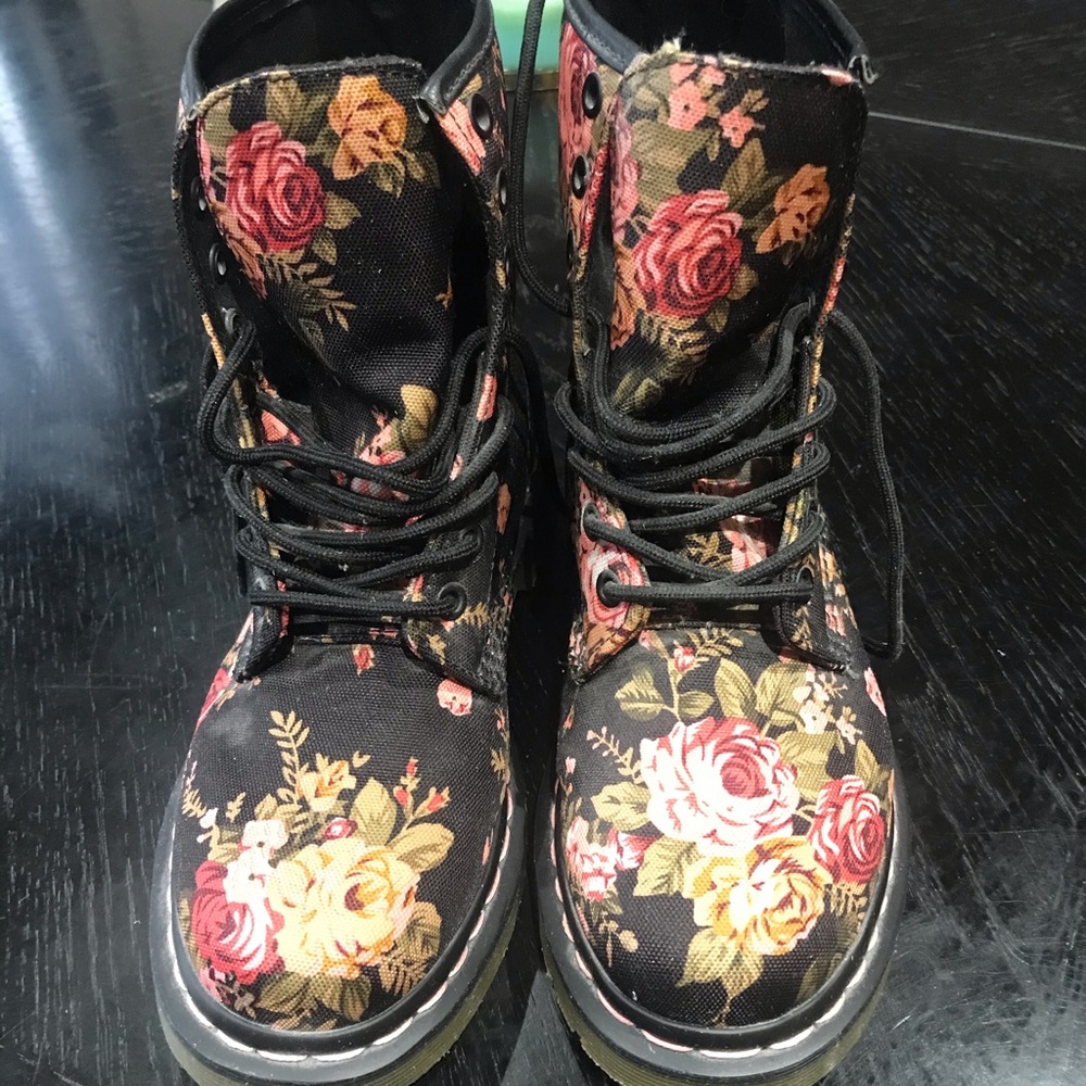 Dr. Martens floral boots
